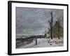 Snow in Veneux-Nadon, Around 1880-Alfred Sisley-Framed Giclee Print