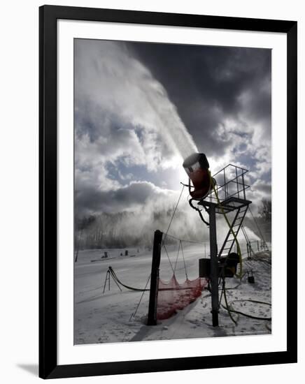 Snow is Made at Ski Roundtop in Lewisberry, Pennsylvania, December 8, 2006-Carolyn Kaster-Framed Photographic Print