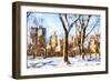 Snow Laden Trees - In the Style of Oil Painting-Philippe Hugonnard-Framed Giclee Print