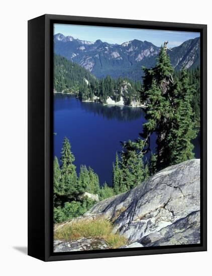 Snow Lake, Snoqualmie Pass, Alpine Lakes Wilderness, Washington, USA-Jamie & Judy Wild-Framed Stretched Canvas