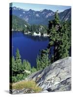 Snow Lake, Snoqualmie Pass, Alpine Lakes Wilderness, Washington, USA-Jamie & Judy Wild-Stretched Canvas