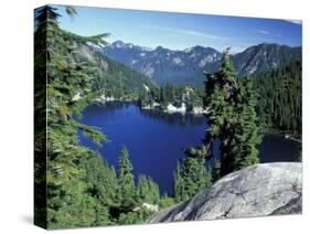 Snow Lake, Snoqualmie Pass, Alpine Lakes Wilderness, Washington, USA-Jamie & Judy Wild-Stretched Canvas