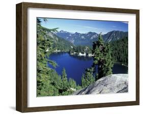 Snow Lake, Snoqualmie Pass, Alpine Lakes Wilderness, Washington, USA-Jamie & Judy Wild-Framed Premium Photographic Print