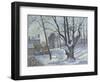 Snow Landscape in Louveciennes (Louveciennes, Chemin De Creux, Louveciennes, Neige), 1872-Canaletto-Framed Giclee Print