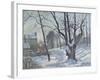 Snow Landscape in Louveciennes (Louveciennes, Chemin De Creux, Louveciennes, Neige), 1872-Canaletto-Framed Giclee Print