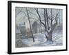 Snow Landscape in Louveciennes (Louveciennes, Chemin De Creux, Louveciennes, Neige), 1872-Canaletto-Framed Giclee Print