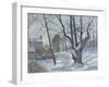 Snow Landscape in Louveciennes (Louveciennes, Chemin De Creux, Louveciennes, Neige), 1872-Canaletto-Framed Giclee Print