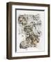 Snow Leopard and Ghost Image-Barbara Keith-Framed Giclee Print