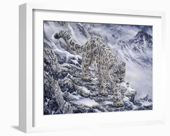 Snow Leopard-Jeff Tift-Framed Giclee Print