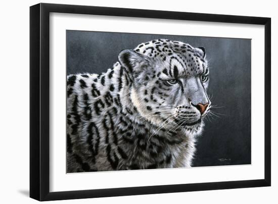 Snow Leopard-Jeremy Paul-Framed Giclee Print