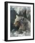 Snow Leopard-Ken Roko-Framed Art Print