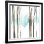 Snow Line V-null-Framed Art Print