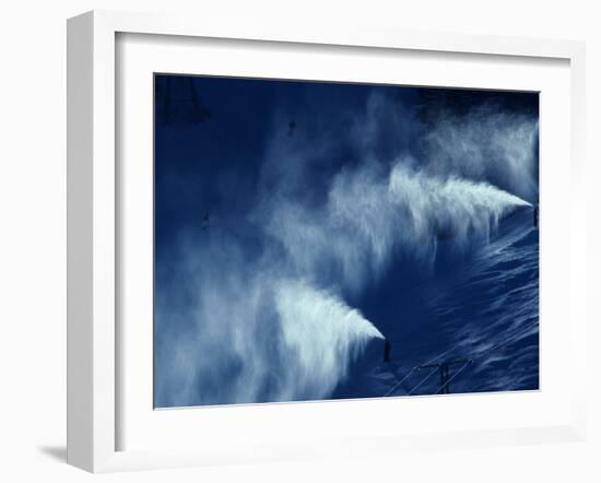 Snow Making Jets Working-Paul Sutton-Framed Photographic Print