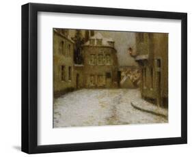 Snow, Montmartre-Henri Eugene Augustin Le Sidaner-Framed Giclee Print