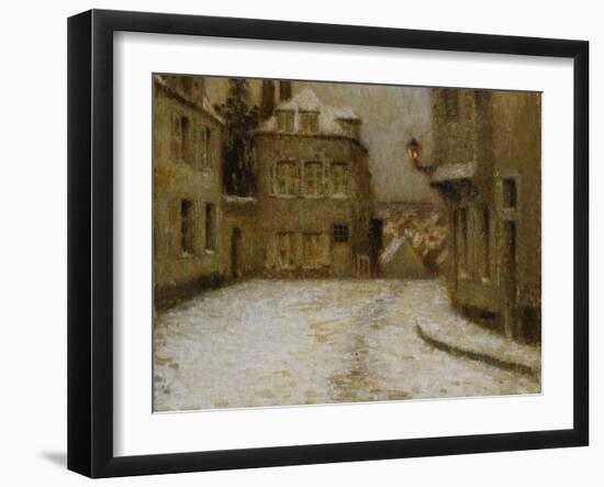 Snow, Montmartre-Henri Eugene Augustin Le Sidaner-Framed Giclee Print