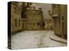 Snow, Montmartre-Henri Eugene Augustin Le Sidaner-Stretched Canvas