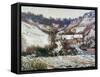 Snow Near Falaise, Normandy, c.1885-86-Claude Monet-Framed Stretched Canvas