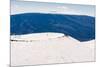 Snow on Mauna Kea, with Mauna Loa in the distance, Big Island, Hawaii-Mark A Johnson-Mounted Photographic Print