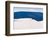 Snow on Mauna Kea, with Mauna Loa in the distance, Big Island, Hawaii-Mark A Johnson-Framed Photographic Print