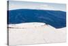 Snow on Mauna Kea, with Mauna Loa in the distance, Big Island, Hawaii-Mark A Johnson-Stretched Canvas