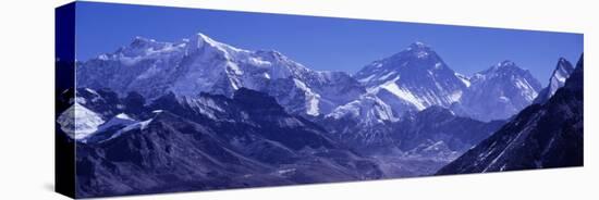 Snow on Mountains, Goyko Valley, Mt Everest, Khumbu, Nepal-null-Stretched Canvas