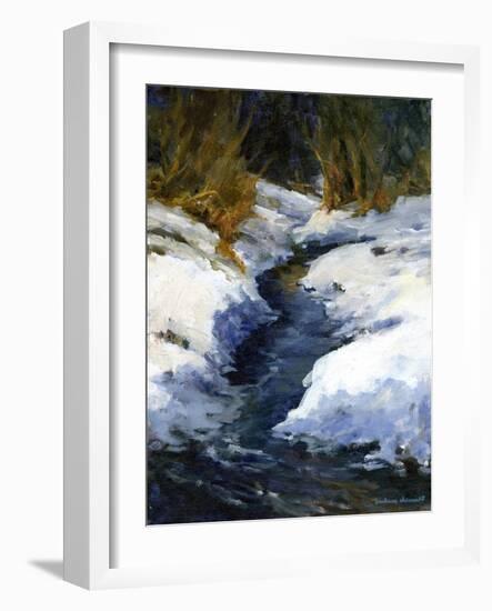 Snow on the Banks-Barbara Chenault-Framed Art Print