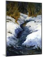 Snow on the Banks-Barbara Chenault-Mounted Art Print