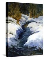 Snow on the Banks-Barbara Chenault-Stretched Canvas