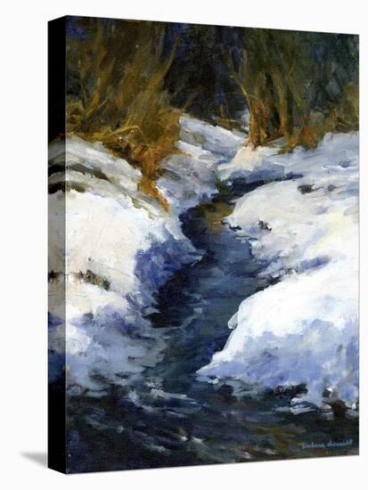 Snow on the Banks-Barbara Chenault-Stretched Canvas