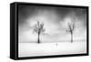 Snow on the Beach-George Digalakis-Framed Stretched Canvas