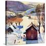 "Snow on the Farm", December 22, 1956-John Clymer-Stretched Canvas