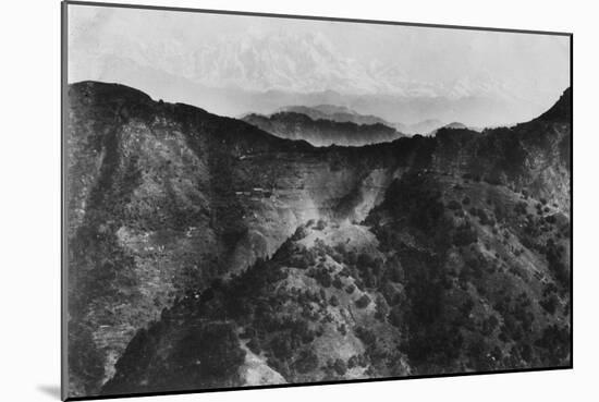 Snow on the Himalayas, Taken from Chakrata, 1917-null-Mounted Giclee Print