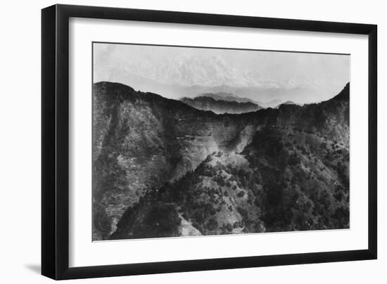 Snow on the Himalayas, Taken from Chakrata, 1917-null-Framed Premium Giclee Print