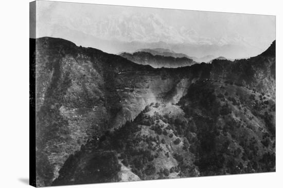 Snow on the Himalayas, Taken from Chakrata, 1917-null-Stretched Canvas