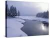 Snow on the Shores of Second Connecticut Lake, Northern Forest, New Hampshire, USA-Jerry & Marcy Monkman-Stretched Canvas