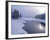 Snow on the Shores of Second Connecticut Lake, Northern Forest, New Hampshire, USA-Jerry & Marcy Monkman-Framed Photographic Print