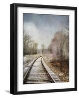 Snow on the Tracks-Jai Johnson-Framed Giclee Print