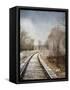 Snow on the Tracks-Jai Johnson-Framed Stretched Canvas