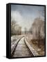 Snow on the Tracks-Jai Johnson-Framed Stretched Canvas