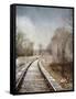 Snow on the Tracks-Jai Johnson-Framed Stretched Canvas