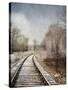 Snow on the Tracks-Jai Johnson-Stretched Canvas