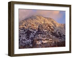 Snow on Yeon Mountain-Steve Terrill-Framed Photographic Print