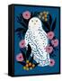 Snow Owl-Tara Reed-Framed Stretched Canvas