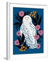 Snow Owl-Tara Reed-Framed Art Print