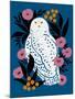 Snow Owl-Tara Reed-Mounted Art Print