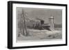 Snow-Plough on the Grand Trunk Railway, Canada-null-Framed Giclee Print