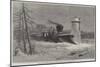 Snow-Plough on the Grand Trunk Railway, Canada-null-Mounted Giclee Print