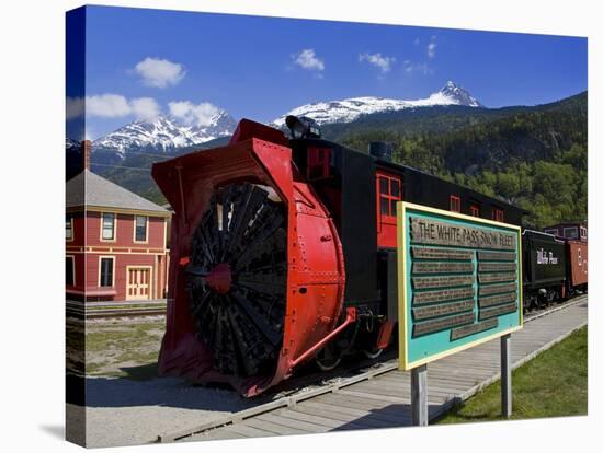 Snow Plow, White Pass and Yukon Route Railroad, Skagway, Southeast Alaska, USA-Richard Cummins-Stretched Canvas