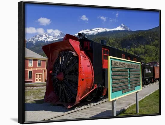 Snow Plow, White Pass and Yukon Route Railroad, Skagway, Southeast Alaska, USA-Richard Cummins-Framed Photographic Print