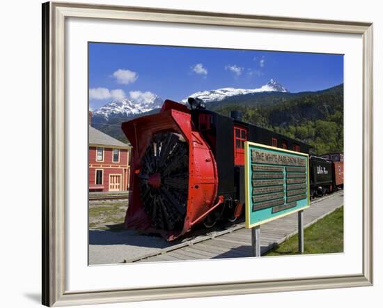 Snow Plow, White Pass and Yukon Route Railroad, Skagway, Southeast Alaska, USA-Richard Cummins-Framed Photographic Print